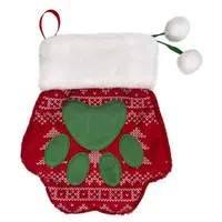 KONG Holiday Stocking Paw Vánoční hračka pro kočky a psy L
