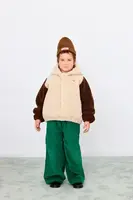 Dětská bunda Tinycottons COLOR BLOCK POLAR SHERPA HOODIE