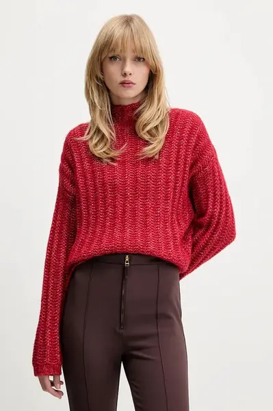 Svetr s příměsí vlny HUGO Safineyny