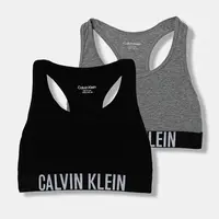 Dětská sportovní podprsenka Calvin Klein Underwear 2-pack šedá barva, G80G800744