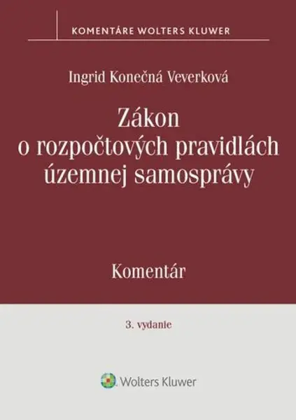 Zákon o rozpočtových pravidlách územnej samosprávy - Ingrid Konečná Veverková
