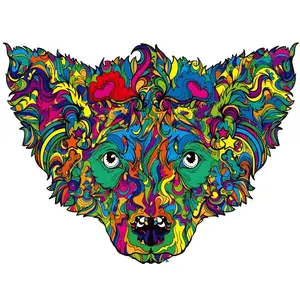 Drevené puzzle-Poodle/S H21948