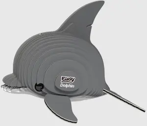 Delfín 3D kartonová skládačka