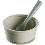 Tommee Tippee EasiStick™ Silicone Bowl & Spoon silikónová miska s prísavkou 4m+ Green 1 ks