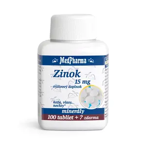 MEDPHARMA Zinok 15 mg 107 tabliet
