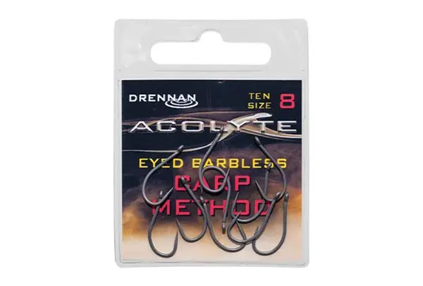 Drennan háčky Acolyte Carp Method Barbless vel.8