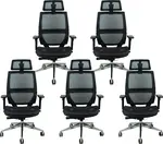 MERCURY 5PACK Ergonomická kancelářská židle TAURUS JNS-426A, černá (5 ks)