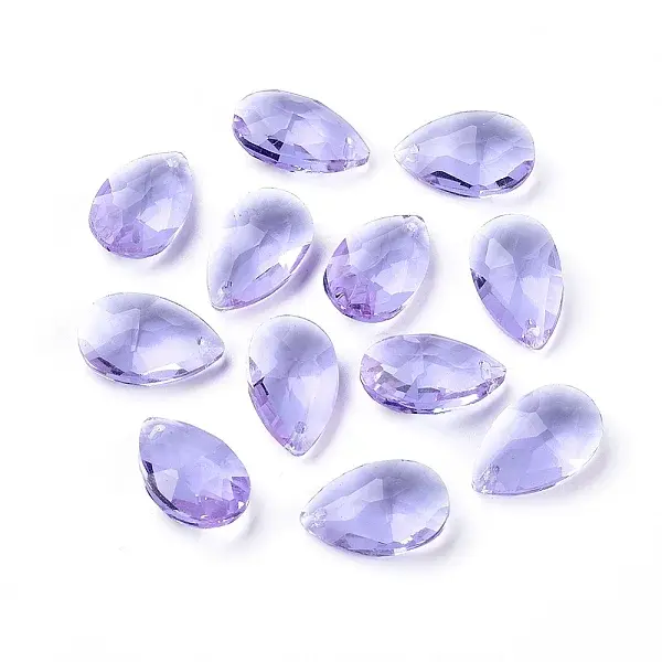Faceted Glass Pendants