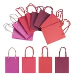 8Pcs 4 Colors Rectangle Paper Gift Bags with Handles