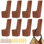 8Pcs Wooden Wall-mounted Coat Rack
