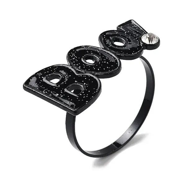 Halloween Alloy Enamel Napkin Rings