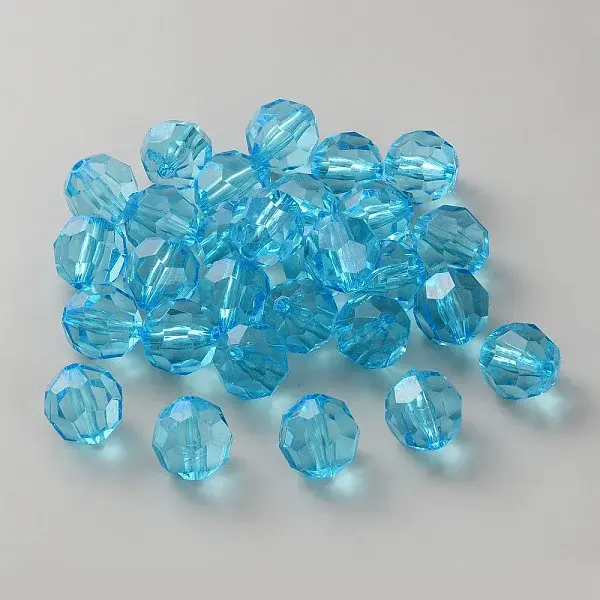 130Pcs Transparent Acrylic Beads