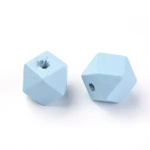 Dyed Natural Wooden Beads