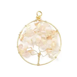Electroplate Glass Pendants