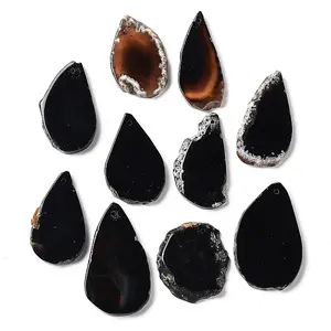Dyed Mixed Shape Natural Agate Gemstone Big Pendants