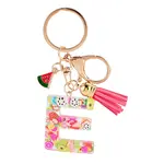 Fruit Series Letter Resin Keychains