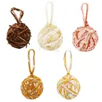 5Pcs 5 Colors Wool Pendants