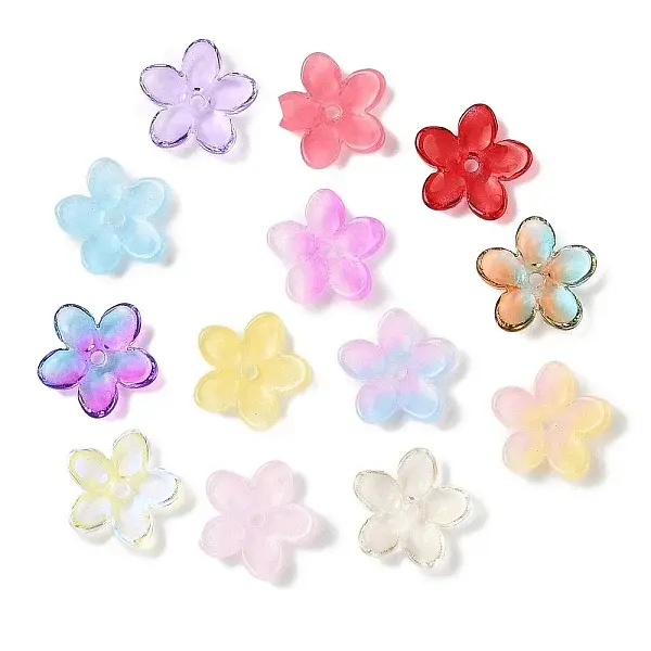 Transparent Spray Paint Glass Beads
