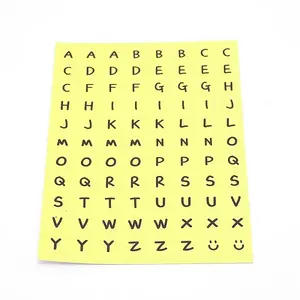 Round Alphabet Self-Adhesive Stickers