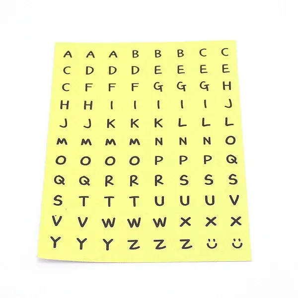 Round Alphabet Self-Adhesive Stickers
