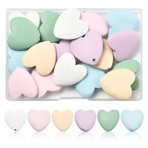 18Pcs 6 Colors Wood Beads