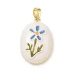 Brass Enamel Pendants