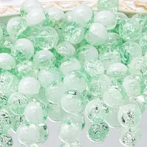 Transparent Crackle Glass Beads