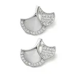 Brass Micro Pave Clear Cubic Zirconia with Resin Pendants