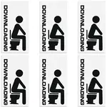 Toilet Wall Plastic Stickers