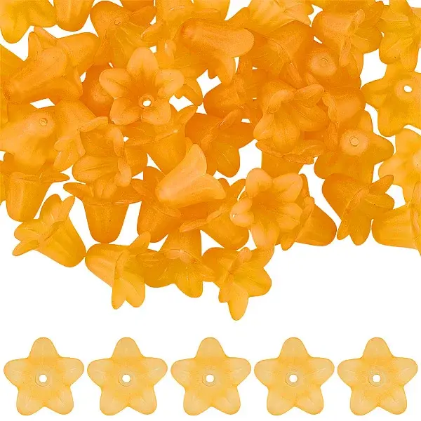 50Pcs Transparent Acrylic Beads