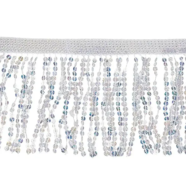 Polyester Sequin Paillette Fringe Tassel Trim