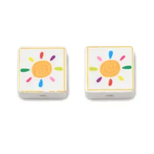 Printed Handmade Porcelain Beads