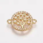 Brass Micro Pave Cubic Zirconia Links