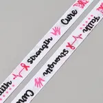 5 Yards Ribbon Theme Polyester Word Printed Ribbon