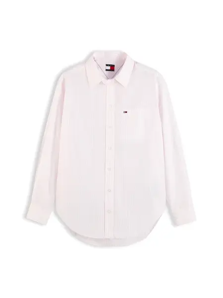Tommy Jeans Blúzka 'Essential'  svetloružová / biela