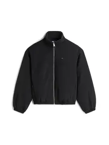 Tommy Jeans Prechodná bunda  čierna