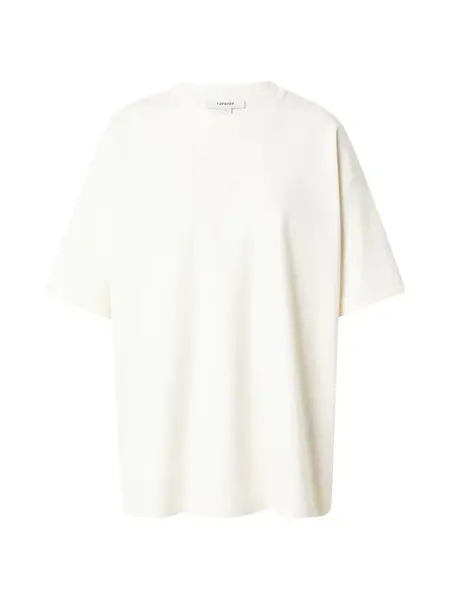 TOPSHOP Oversize tričko 'VICTORIA'  slonová kosť