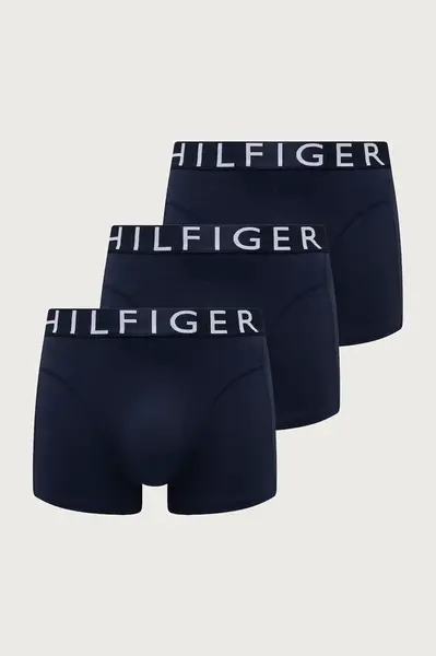 Tommy Hilfiger  priliehavé boxerky pánske bavlnené s elastanom 3-pak