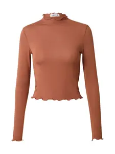 EDITED Tričko 'Daniela'  hnedá