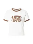 VANS Tričko  slonová kosť / čokoládová
