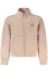 Růžová dívčí mikina Guess Jeans na zip