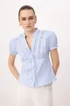 Trendyol Blúzka  svetlomodrá / biela