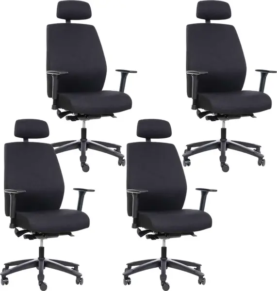 MERCURY 4PACK Ergonomická zátěžová kancelářská židle ENDURANCE (4 ks)