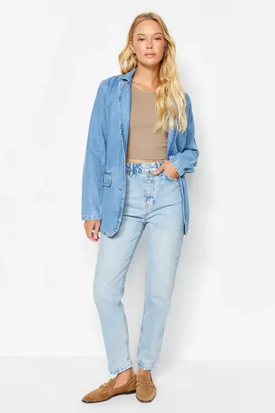 Dámské rifle Trendyol Mom jeans