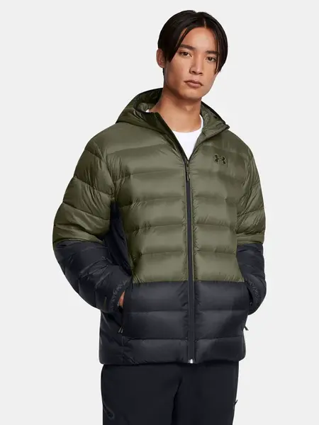 Pánská bunda Under Armour LEGEND DOWN HOODED JACKET-GRN - Pánské