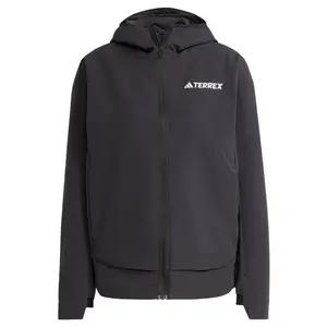 ADIDAS TERREX Outdoorová bunda 'Multi Softshell'  čierna / biela