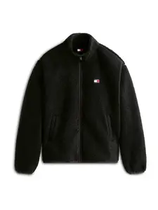 Tommy Jeans Tepláková bunda  čierna