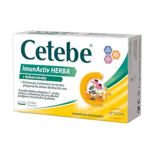 Cetebe ImunActiv HERBA + bylinné extrakty 30 tablet