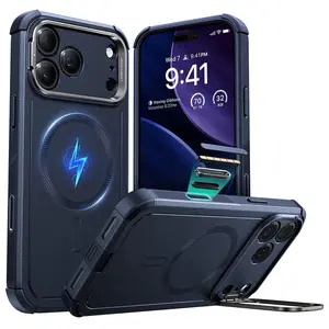 Kryt ESR Cyber Armor Kickstand, iPhone 17 Pro Max, modrý