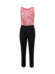 Orsay Růžovo-černý dámský květovaný overal - Dámské